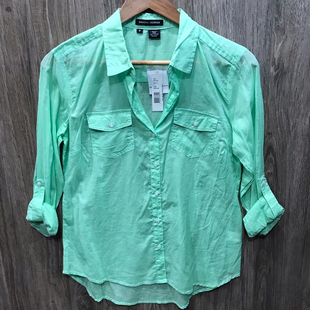Sandra Ingrish Shirt Size Medium